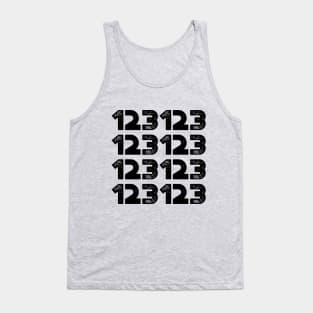 123123 12/31/23 New Year's Eve 2023 Vintage Retro Tank Top